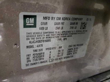 Does Not Apply Buick Encore Gas Tank Fuel Cap  2013 2014 2015 2016
