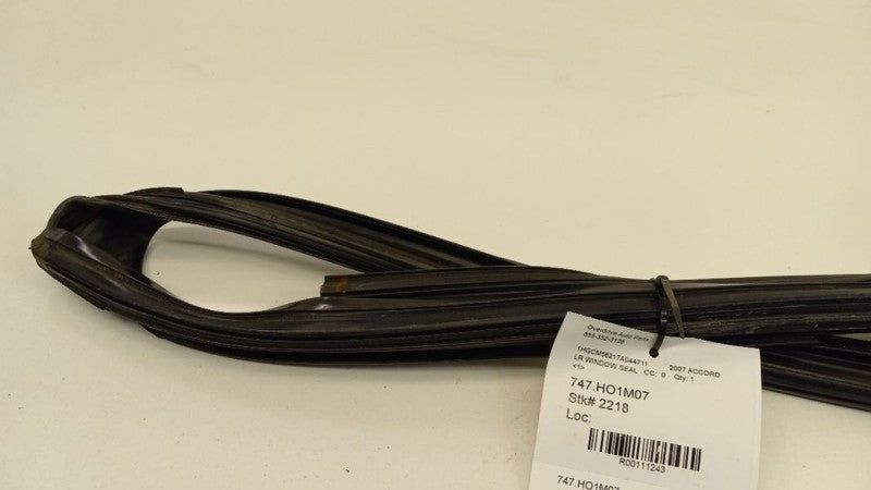 Honda Accord Door Glass Window Seal Rubber Left Rear Back 2007 2006 2005 2004