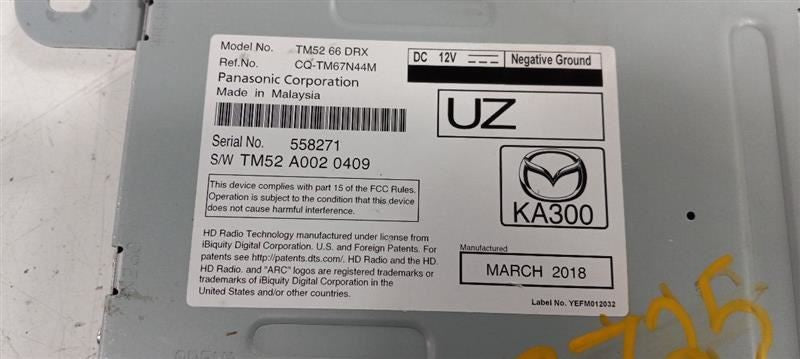Mazda CX-5 2018 Audio Equipment Radio Tuner OEM