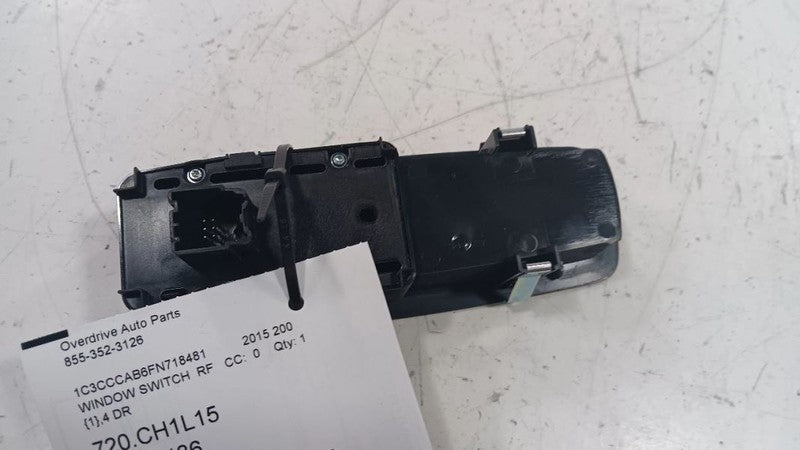 Chrysler 200 Power Window Switch Right Passenger Front  2015 2016 2017