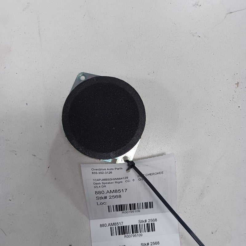 Jeep Cherokee Dash Speaker Right Passenger Side  2015 2016 2017