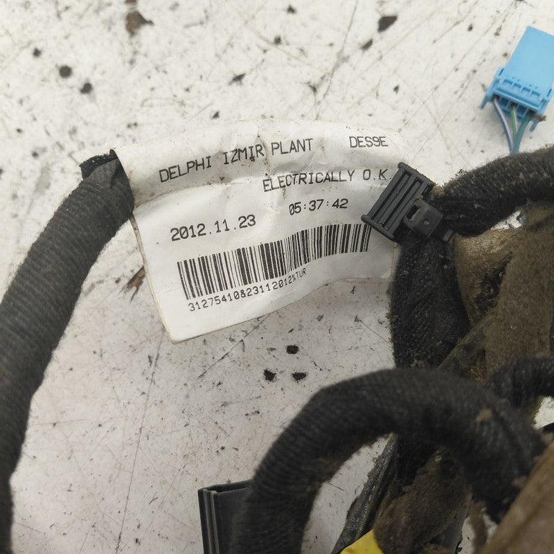 Volvo S60 Door Harness Wire Wiring Left Driver Front  2013 2014 2015