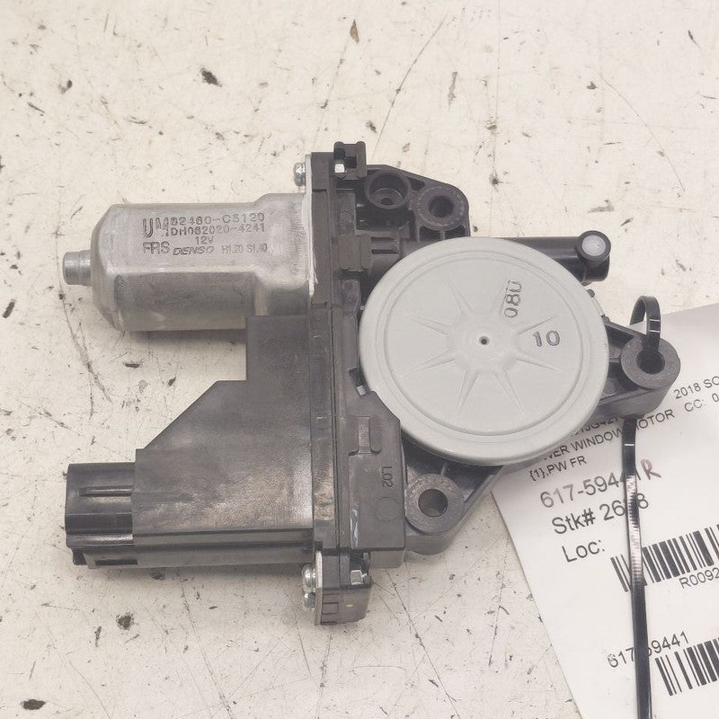 Passenger Right Front Power Window Motor Thru 06/03/18 16-19 Kia Soren