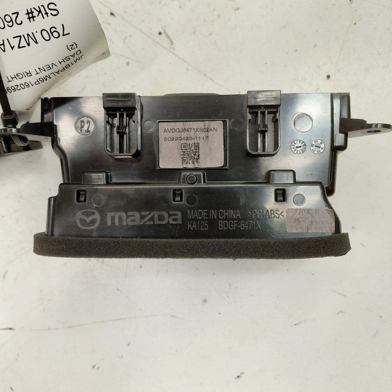 Mazda 3 Dash Air Vent Right Passenger  2023 2022 2021
