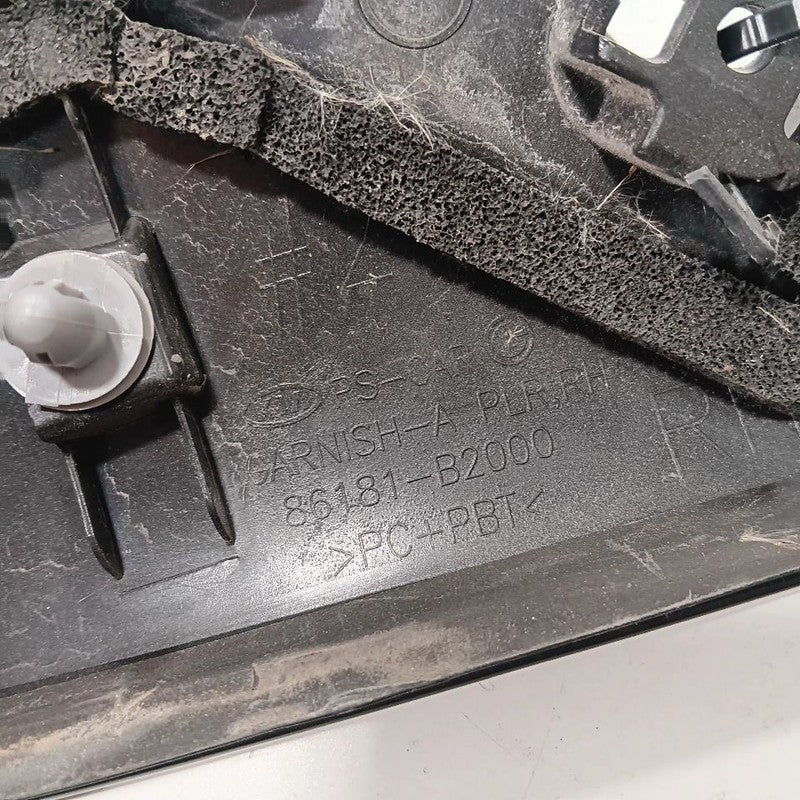 Kia Soul Passenger Right Front A Pillar Trim 2017 2018 2019