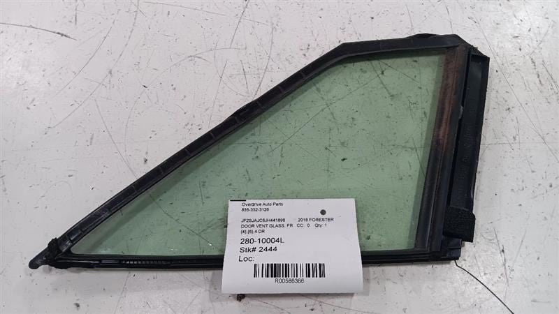 Driver Left Front Door Vent Window Glass Fits 17-18 FORESTER OEM