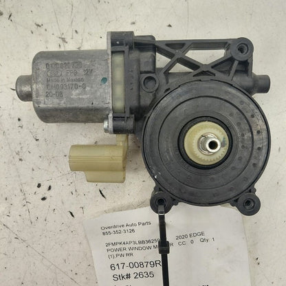 Passenger Right Rear Power Window Motor Fits 15-24 Ford Edge