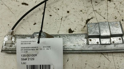 Passenger Right Rear Back Power Window Regulator Motor Track 06-11 Che