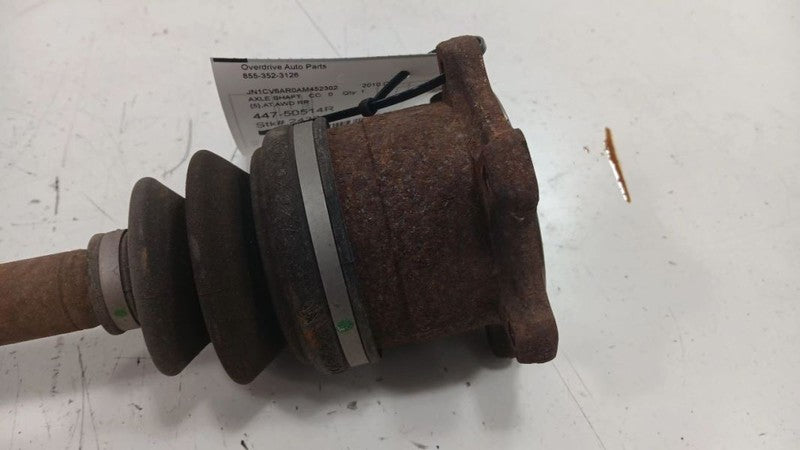 Passenger Right CV Axle Shaft Rear Axle Sedan Thru 9/10 Fits 09-11 INF