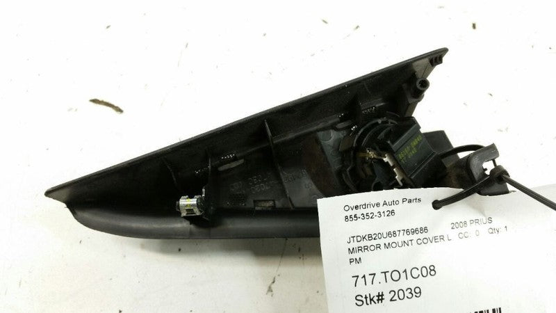 2008 Toyota Prius Mirror Mount Cover Door Trim Left Driver 2005 2006 2007