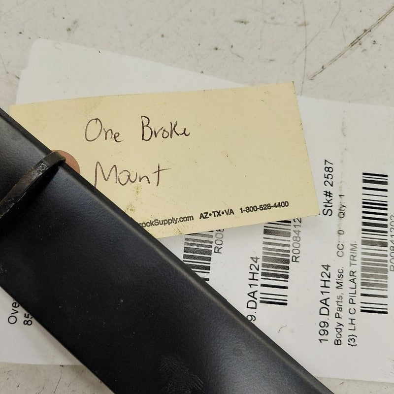Nissan Versa Driver Left Side C Pillar Trim 2024 2023 2022 2021 OEM