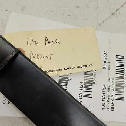 Nissan Versa Driver Left Side C Pillar Trim 2024 2023 2022 2021 OEM