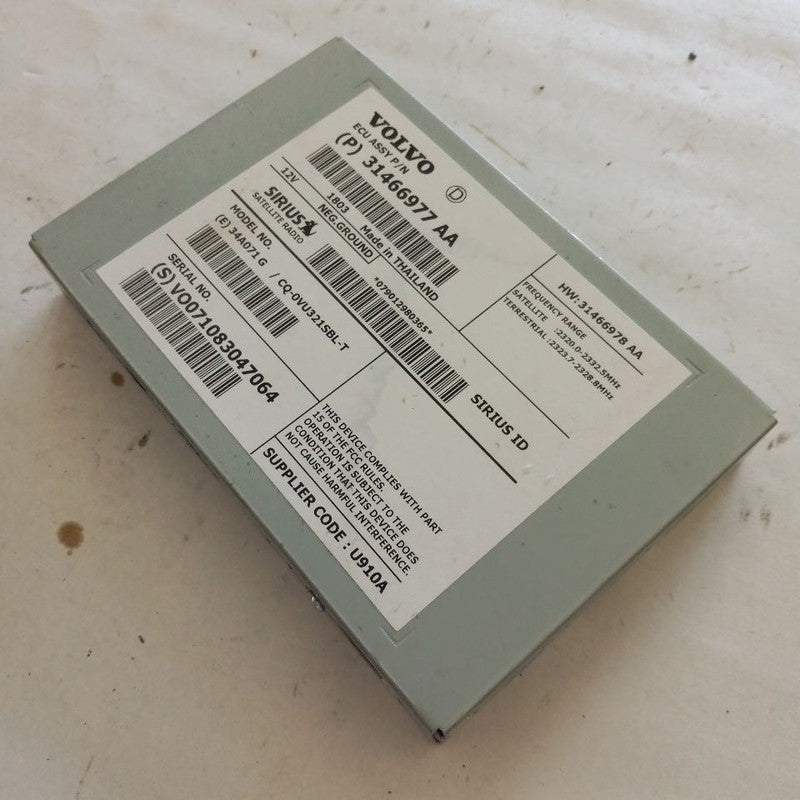 Audio Equipment Satellite Radio Tuner XC70 Fits 15-16 Volvo 70 SERIES