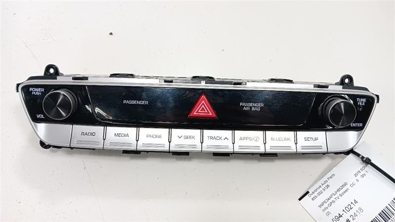 94510C2AA04XZ Screen Control Panel And Clock US Built Fits 18-19 SONATA