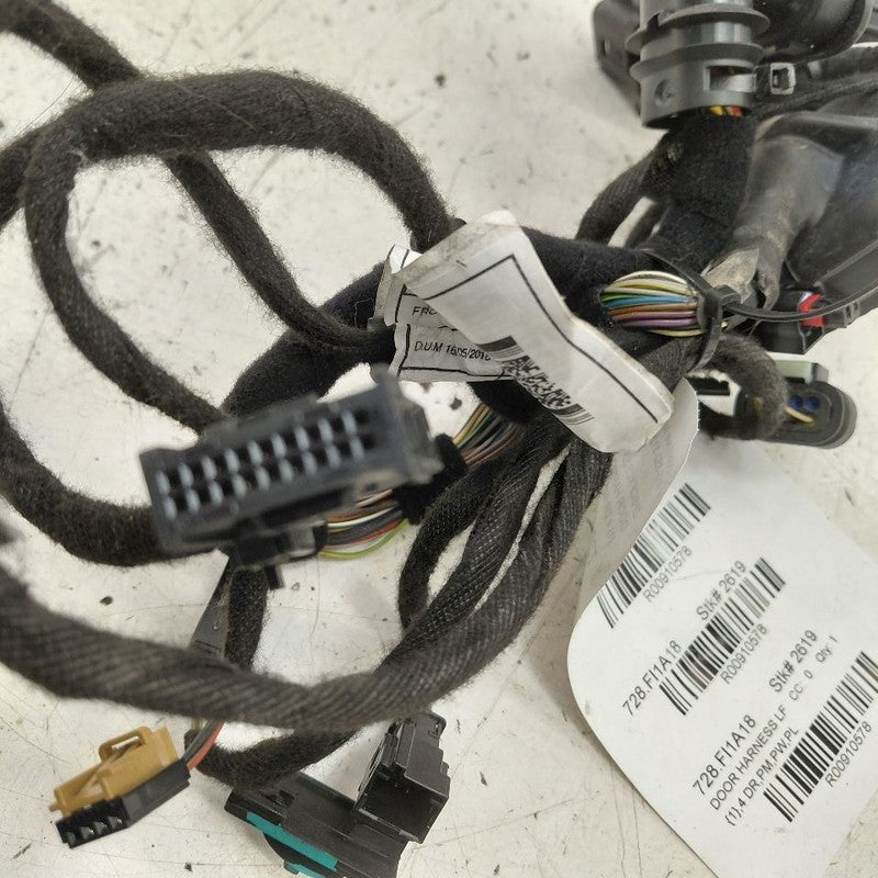 2018 Fiat 500 X Model Door Harness Wire Wiring Left Driver Front