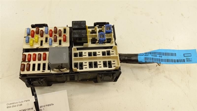 Ford Fiesta Cabin Fuse Box Interior Inner Under Dash 2011 2012 2013 2014 2015