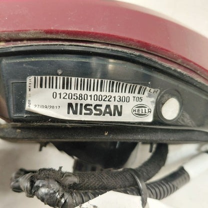 Driver Left Tail Light Brake Lamp Lid Mounted Fits 16-18 Nissan Maxima