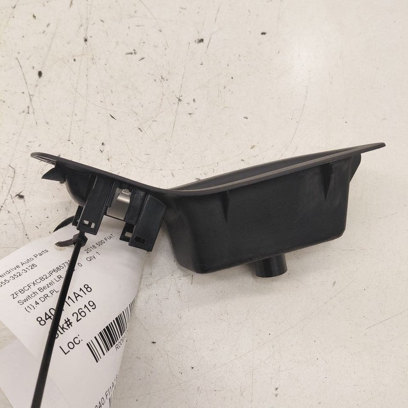 2018 Fiat 500 X Model Window Switch Bezel Left Rear