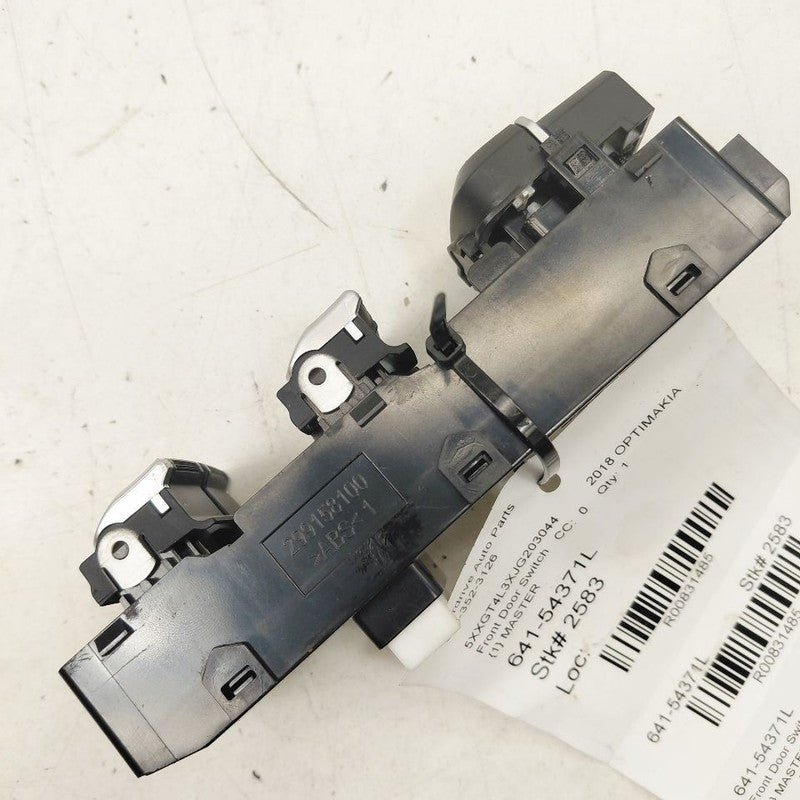 Driver's Front Door Master Switch Fits 16-20 Kia Optima OEM