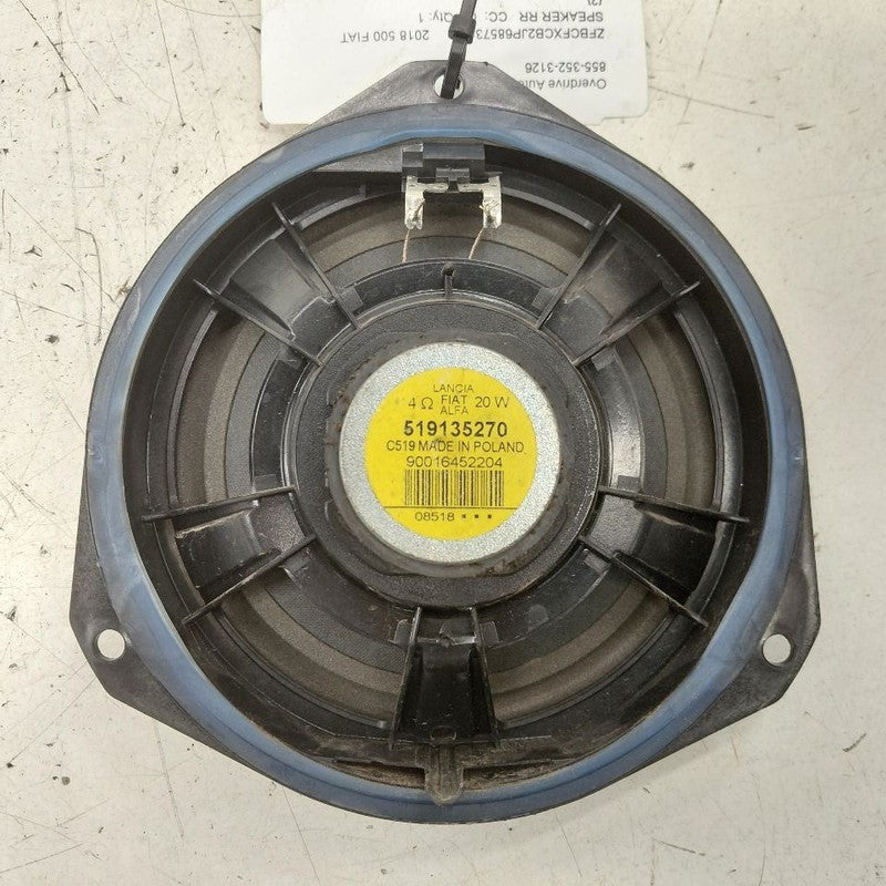 2018 Fiat 500 X Model Speaker Right Passenger Rear