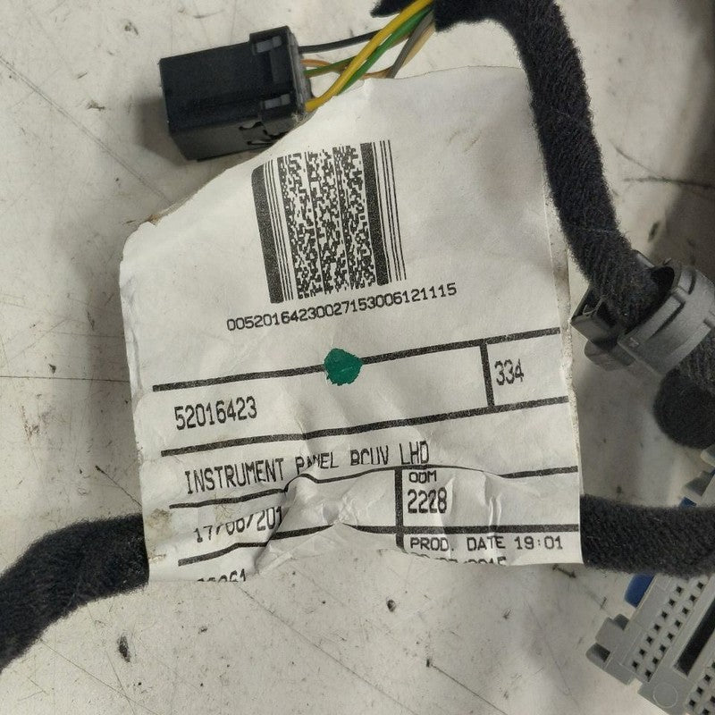 Fiat 500 X Model   Dash Wire Wiring Harness  2016 2017