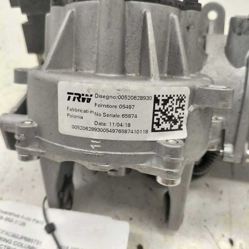2018 Fiat 500 X Model Electric Assist Steering Column Motor
