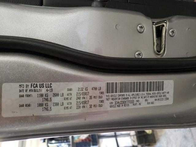 Jeep Compass Door Glass Window Seal Rubber Right Passenger Rear Back  2018 2019 