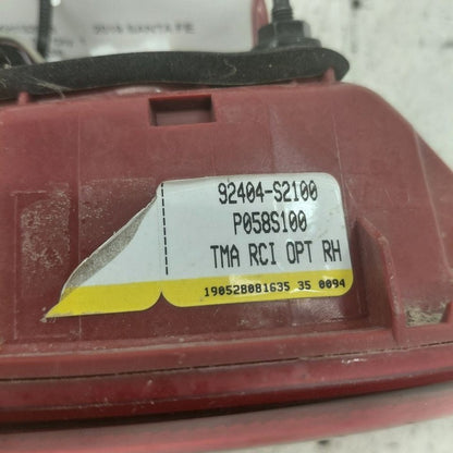Passenger Right Rear Tail Light Brake Lamp Fits 19-20 Hyundai Santa Fe