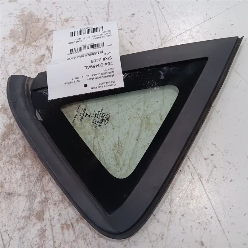  Driver Left Quarter Window Glass Hatchback Black Belt Moulding 11-19 Ford Fiesta