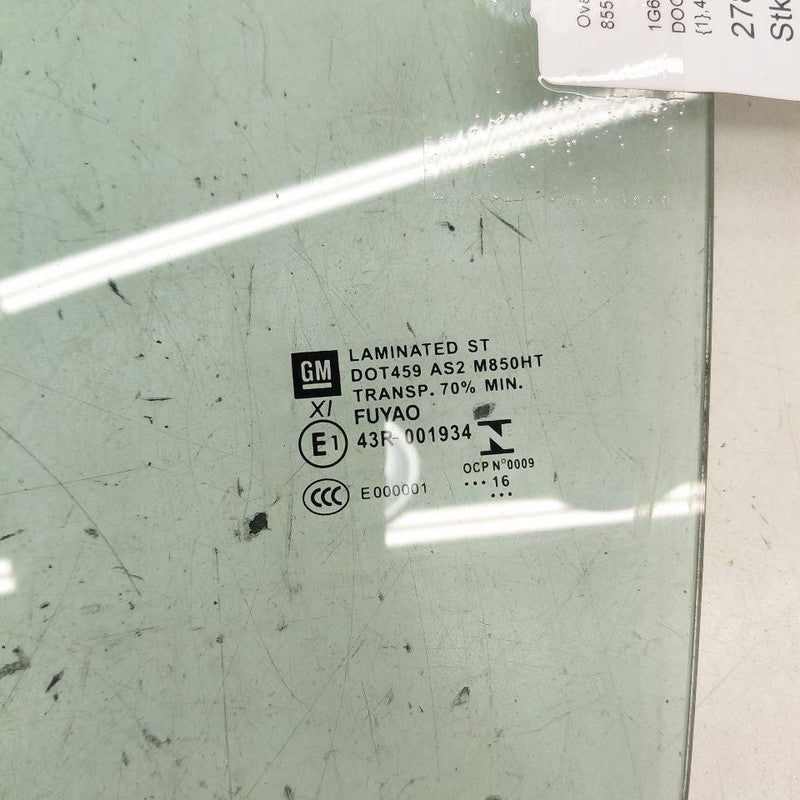 Left Rear Door Glass Window Fits 16-20 Cadillac CT6