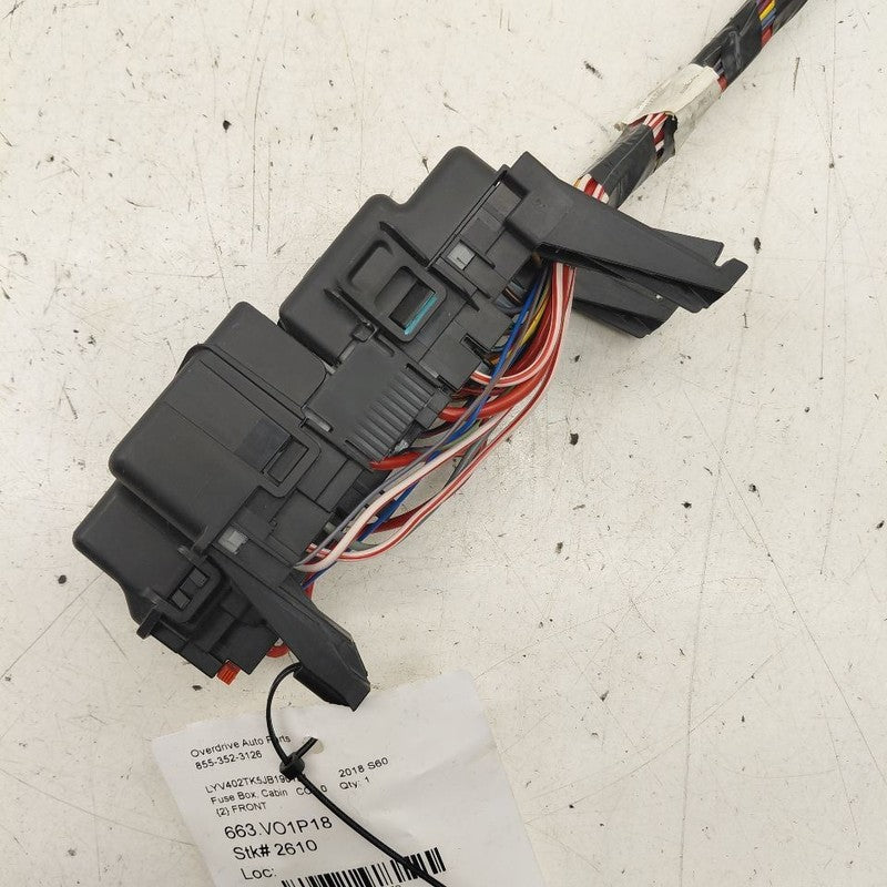 Volvo S60 Front Cabin Fuse Box Interior 2018 2017 2016