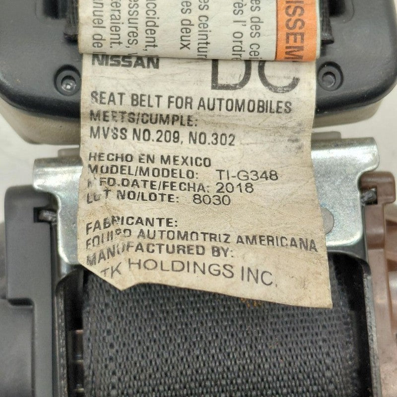 Nissan Versa Note Seat Belt Strap Retractor Center Middle Rear Back  2