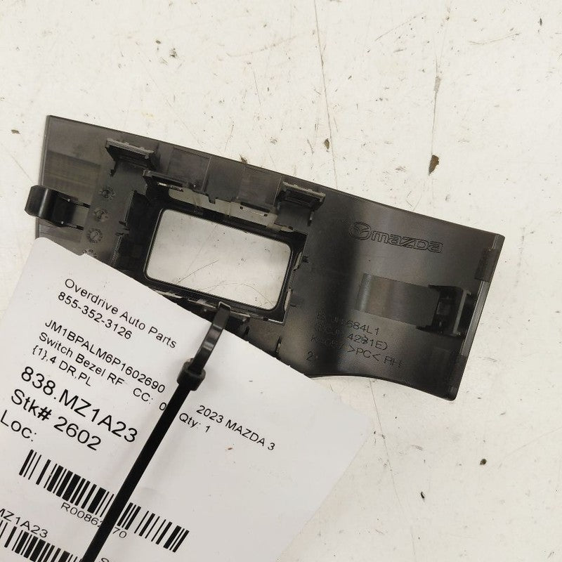 Mazda 3 Window Switch Bezel Trim Right Front 2023 2022 2021