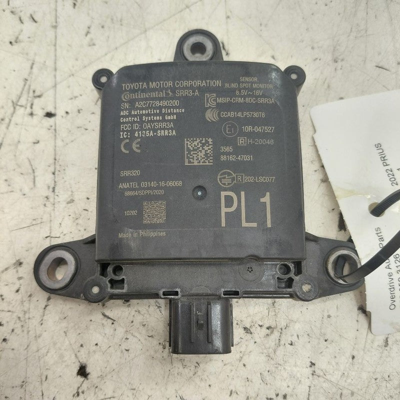 Radar Unit Blind Spot Alert Toyota Prius Fits 19-22 Toyota Prius