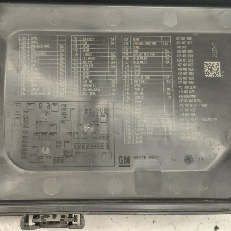 Fuse Box Engine Fits 16-18 Chevy Volt
