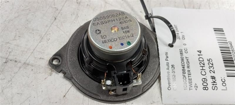 Dodge Dart Tweeter Right Passenger Tweeter Speaker 2013 2014 2015 2016