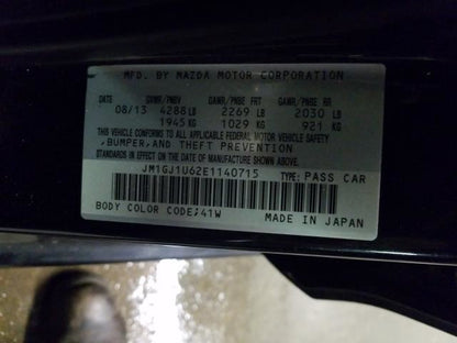 FD25841GT Mazda 6 Passenger Right Rear Door Glass Window Fits 2014-2021 OEM
