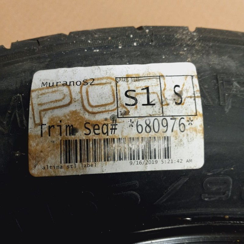 Wheel 18x4 Compact Spare Rim and Tire Fits 20-22 Nissan Murano