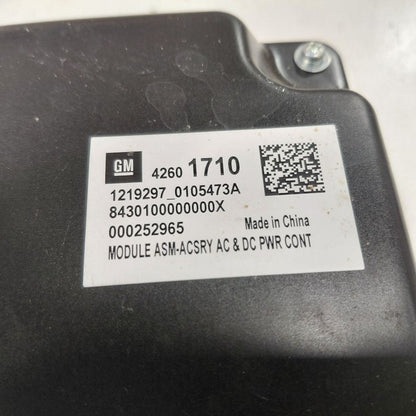 Chevy Trailblazer DC Power Inverter Module {42601710} 2021 2022 2023