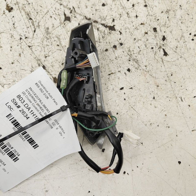 Nissan Versa Note Steering Wheel Cruise Control Switch {2491116} 2019 