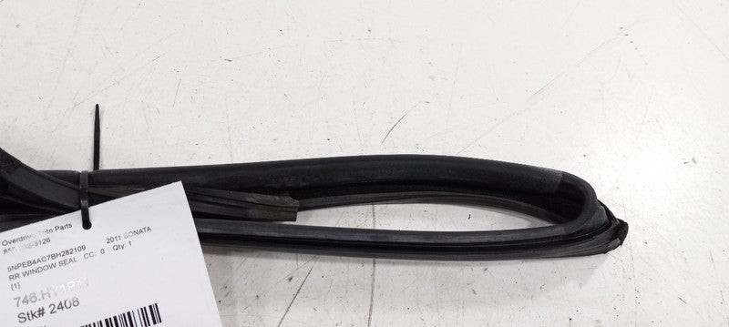 Hyundai Sonata Door Glass Window Seal Rubber Right Passenger Rear Back
