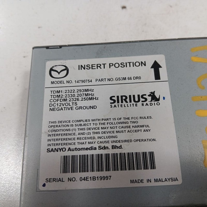 Audio Equipment Radio Tuner Satellite System Fits 10-13 Mazda 3