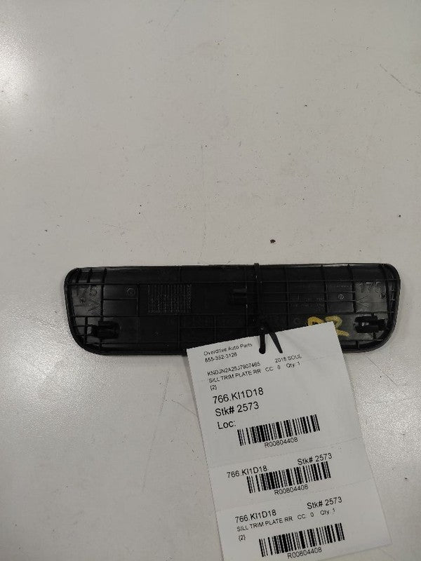 Kia Soul Sill Trim Plate Door Jam Threshold Right Passenger Rear  2017