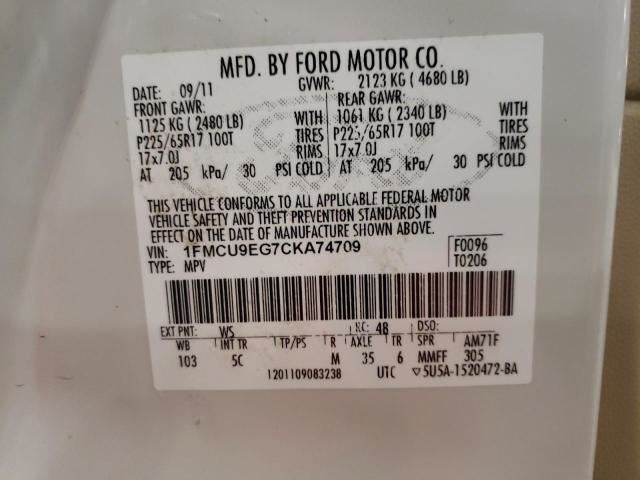 8L8Z7822404BBPTM Passenger Right Door Handle Exterior Outside Fits 08-12 Ford Escape