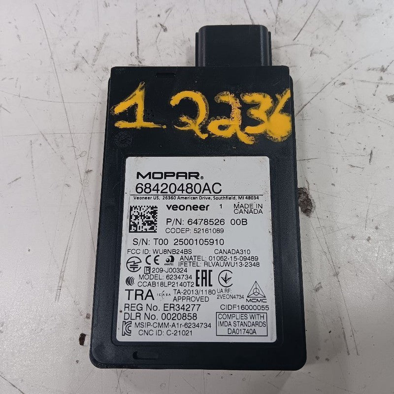 Camera Projector Radar Unit Bumper Mounted Fits 17-21 Jeep Compass