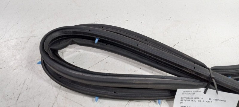 Kia Sorento On Door Seal Rubber Right Passenger Rear Back 2016 2017 2018