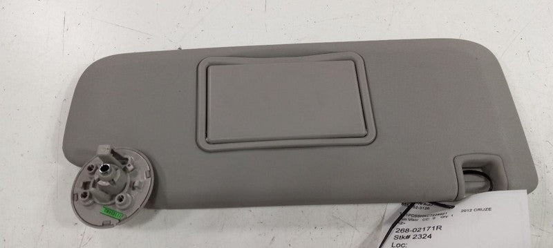 Passenger Right Sun Visor VIN P 4th Digit Limited Fits 11-16 CRUZE OEM