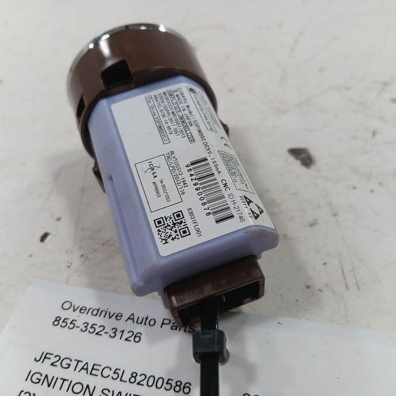 Ignition Switch Keyless Ignition Push Button Fits 18-21 Subaru XV Cros
