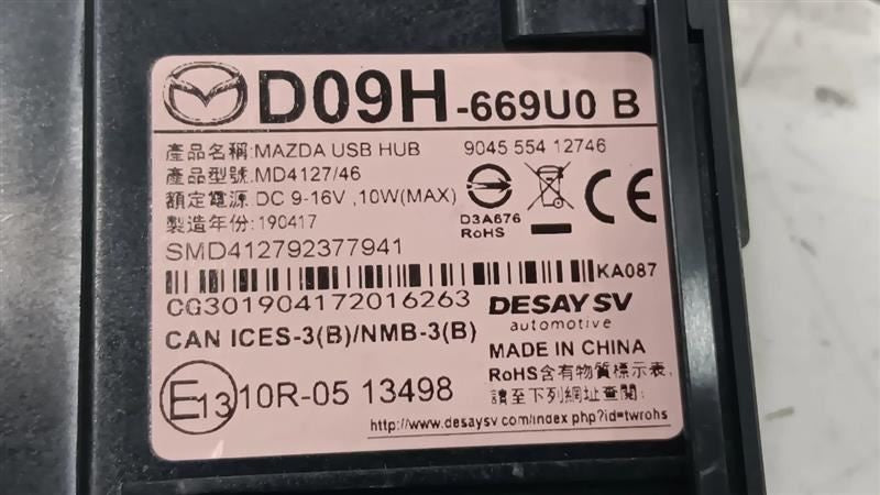 Mazda CX-3 CX-3      2019 Body Parts Misc 605723 2019 2020 2021 2022 O