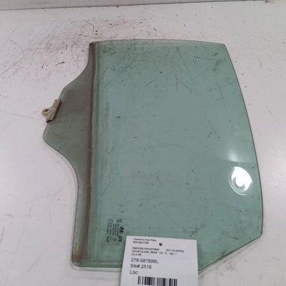 Left Rear Door Window Glass Hatchback GT Without Solar Fits 13-17 ELANTRA